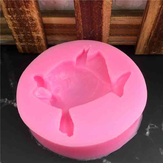 Молд морской Рыбка 60 мм розовый Киев