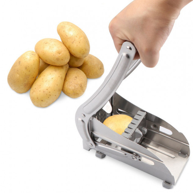 Ручна картоплерізка металева машинка Potato Chipper для нарізки картоплі фрі UN12-15 CM-91 Львів - фото 12