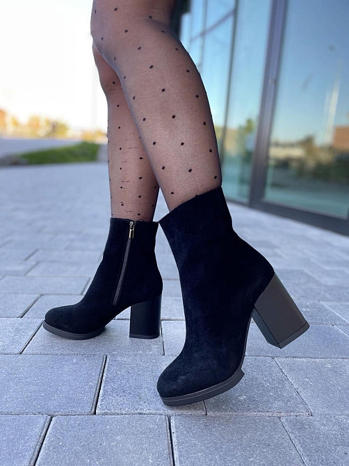 Valiente Черевики жіночі VALIENTE Слава чорні (весна-осінь, замша натуральна) (2652) 36 Коломыя - изображение 1