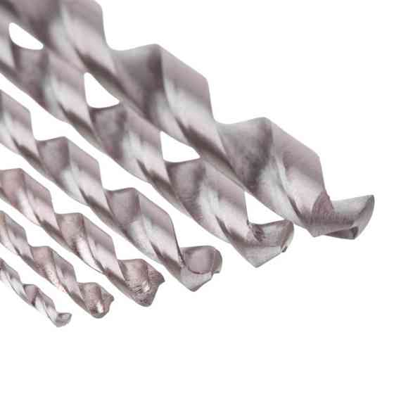 Набір свердел по металу DIN338 HSS, 6 шт. (2, 3, 4, 5, 6, 8 мм) INTERTOOL SD-0028 Київ