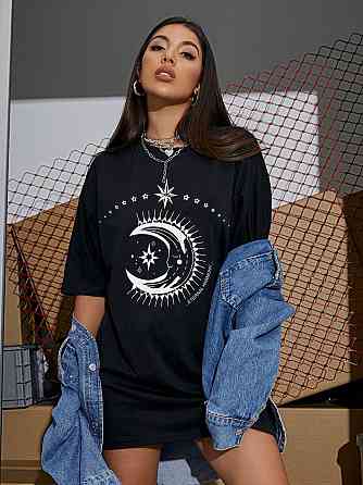 Футболка жіноча з принтом  44 Чорний 2634325285 Дніпро