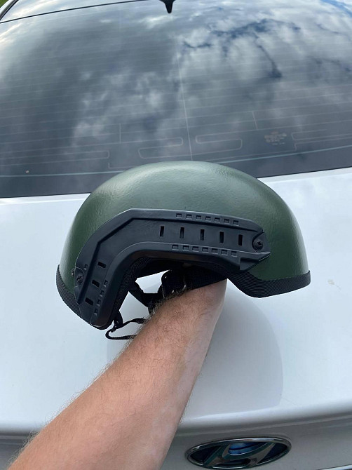 Каска куленепробивна 1 клас захисту (Зелений) Київ - фото 7