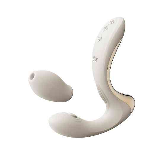 Вібратор-пульсатор з вакуумною насадкою Zalo – Talis G-Spot PulseWave Vibrator Ivory White Sex Aura Київ