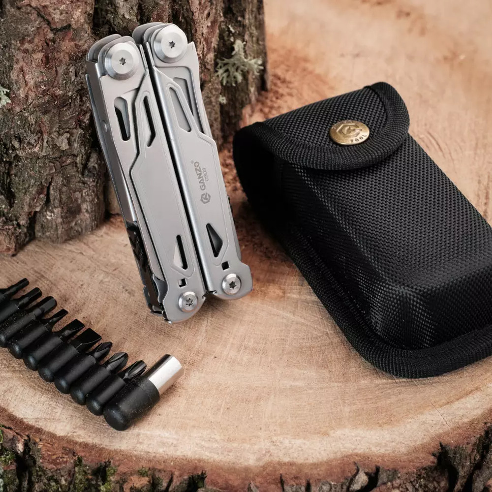 Мультитул Ganzo G303 с чехлом Molle и битами, 21 функция Киев - изображение 10