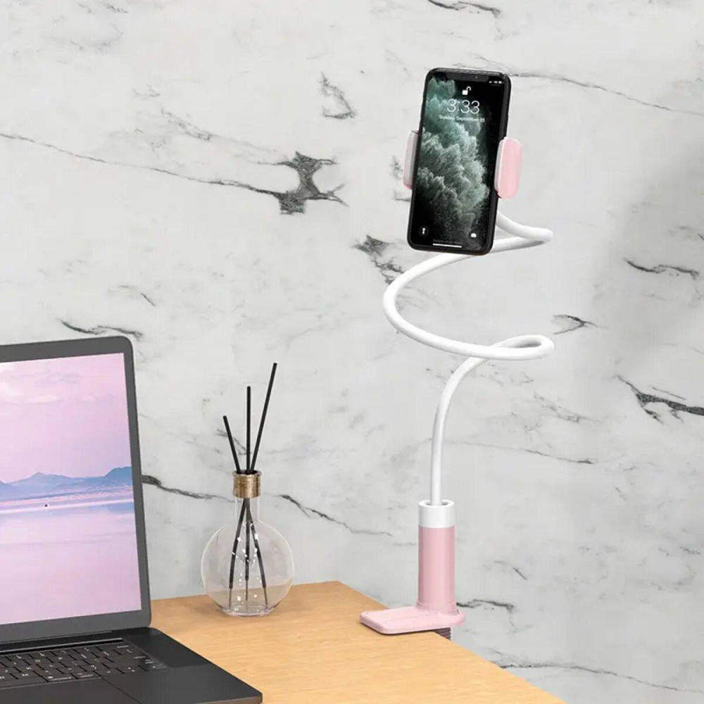Тримач кріплення підставка для телефону смартфону HOCO PH23 Balu mobile phone stand Pink White 6931474719416 Одеса - фото 6