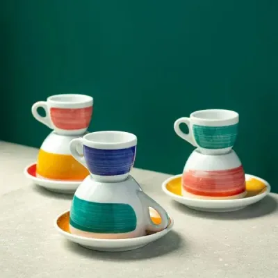 Чашка Ancap cappuccino 180 мл, серія Verona Millecolori Red (35118) Винница