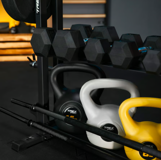 Стійка 3-рівнева для гантелей, грифів та гирь Trex Sport TX-075DR Київ - фото 10
