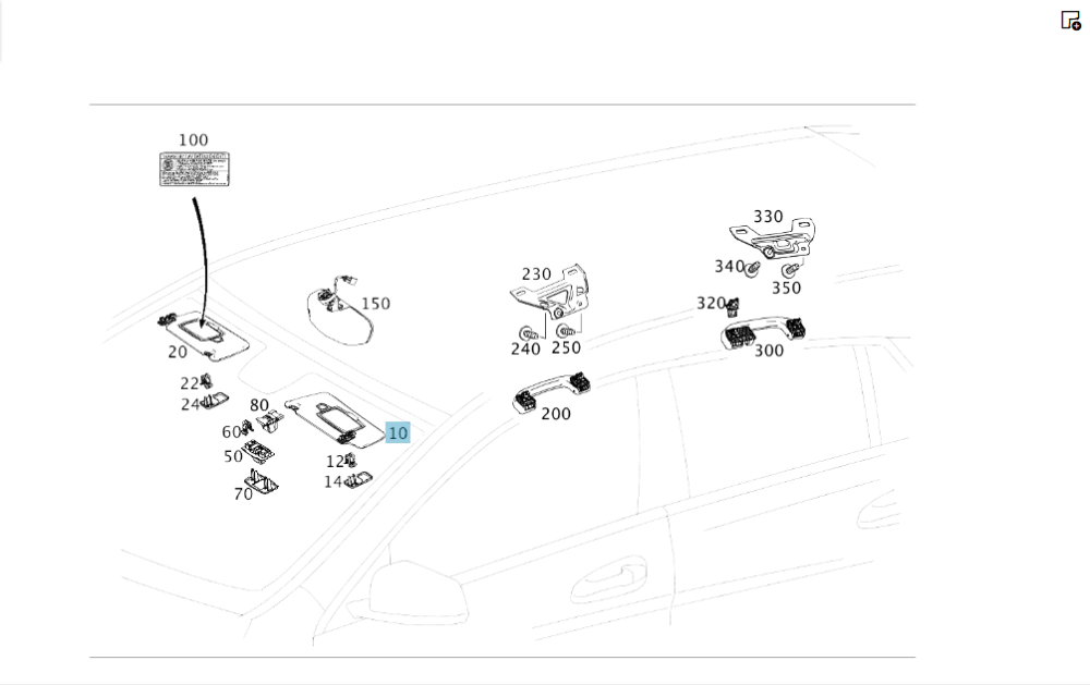 Mercedes-Benz  A1768100110 9H43 Сонцезахисний козирок водія висувний + A0998110107 9051 заглушка CLA Shooting Brake X117 CLA C117 GLA X156 Одеса - фото 2