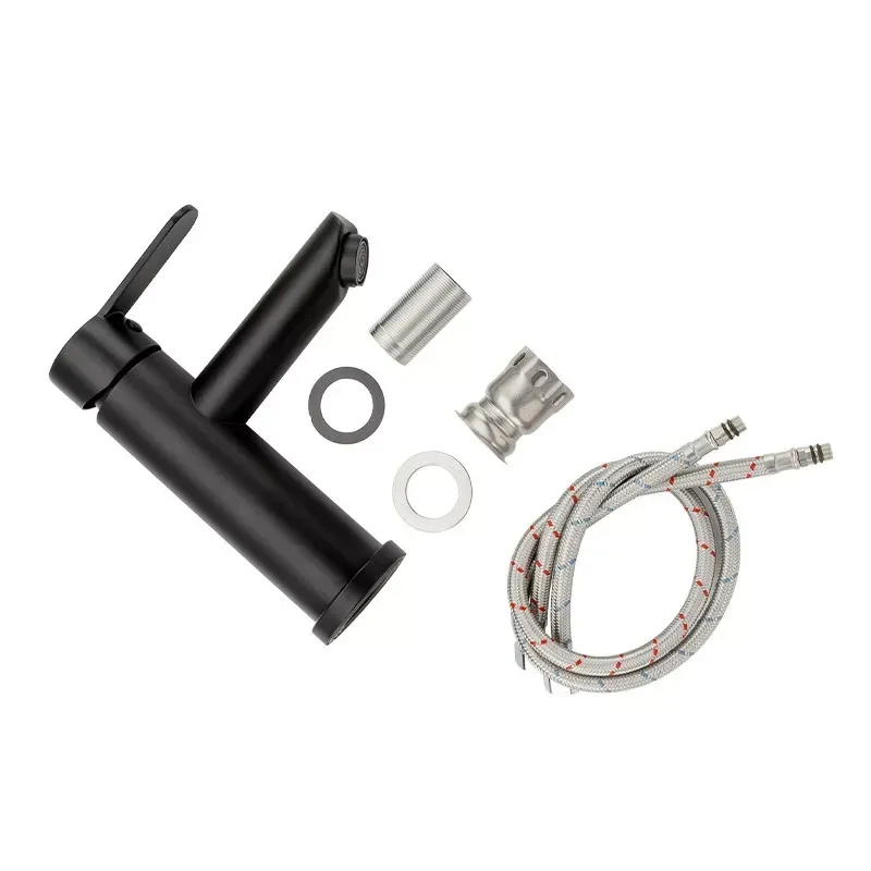 Смеситель для умывальника Frap F10801-6 черный Киев - изображение 5