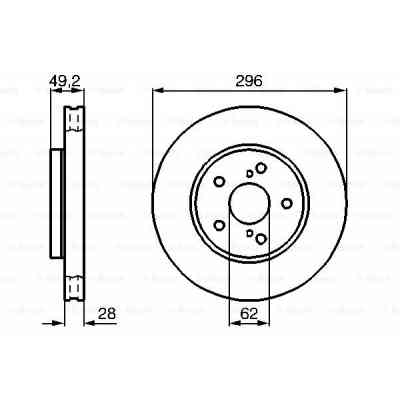 Тормозной диск Bosch 0 986 478 968 Винница