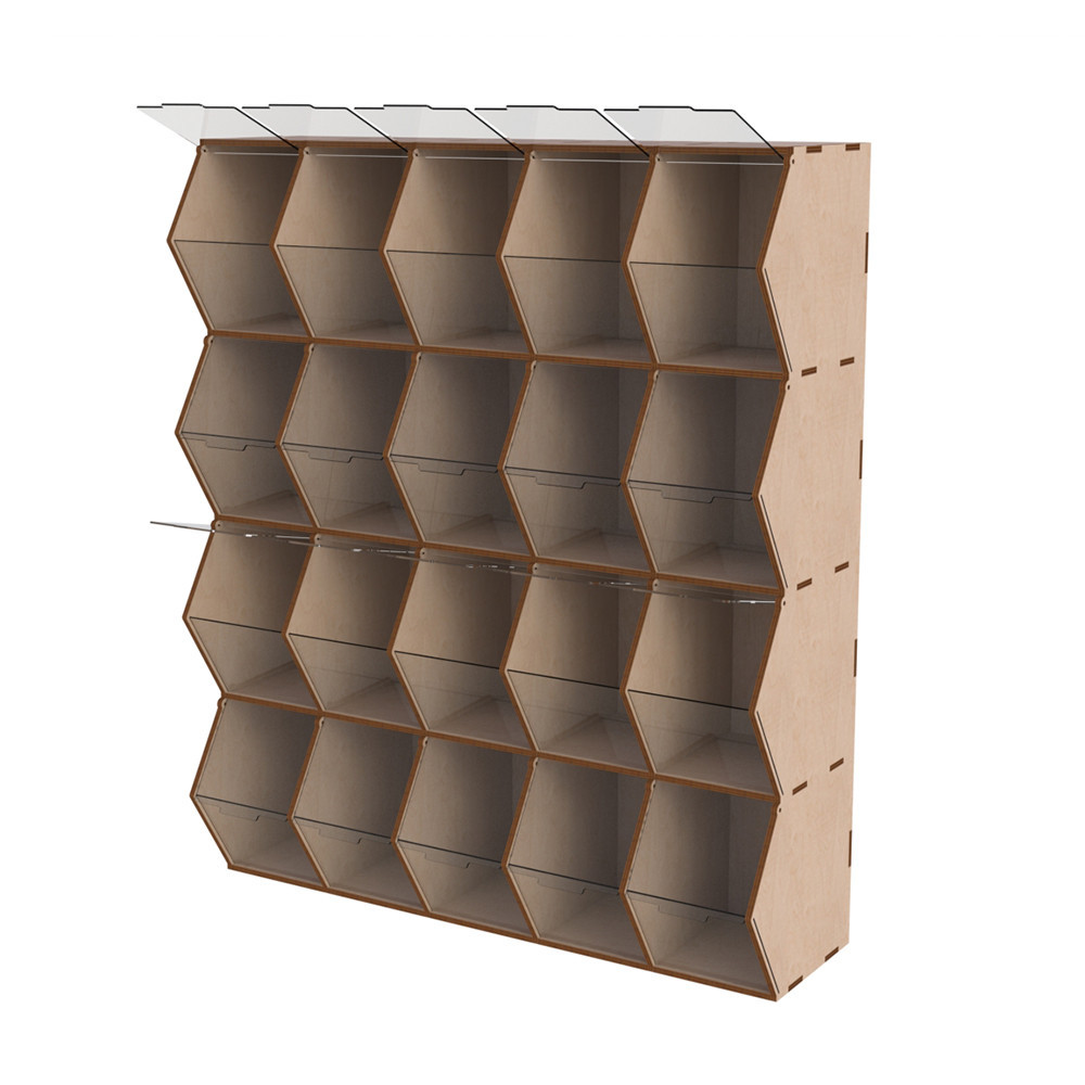 Диспенсер EKOSTAR для цукерок, снеків, горіхів, круп на 20 комірок Київ - фото 3