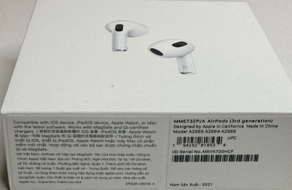 Наушники Apple AIR PODS 3 Original. Киев - изображение 1