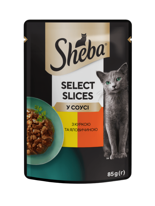 Влажный корм Sheba (Шеба) cig POU для взрослых кошек с курицей и говядиной в соусе 85 г Винница - изображение 1