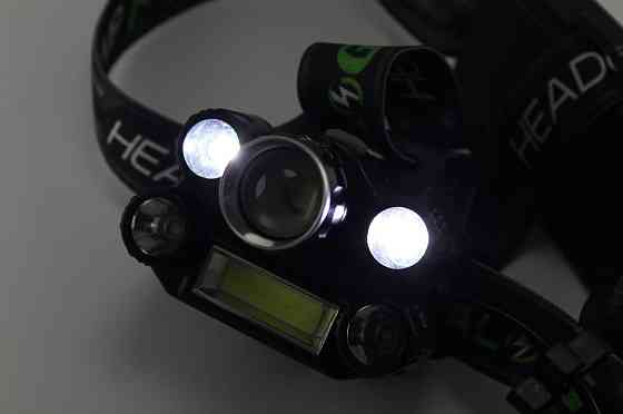 Ліхтарик налобний ліхтар Bailong BL-T64-T6+4XPE+COB Винница