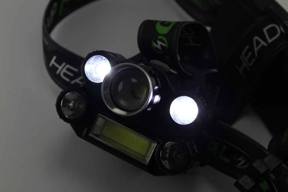 Ліхтарик налобний ліхтар Bailong BL-T64-T6+4XPE+COB Винница - изображение 4