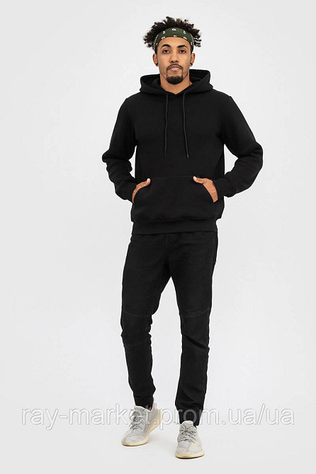 Набір чоловічий худі утеплене 2шт RAY BASIC Рожевий/ Чорний (U0401M-Pink-Black) 3XL Київ - фото 5