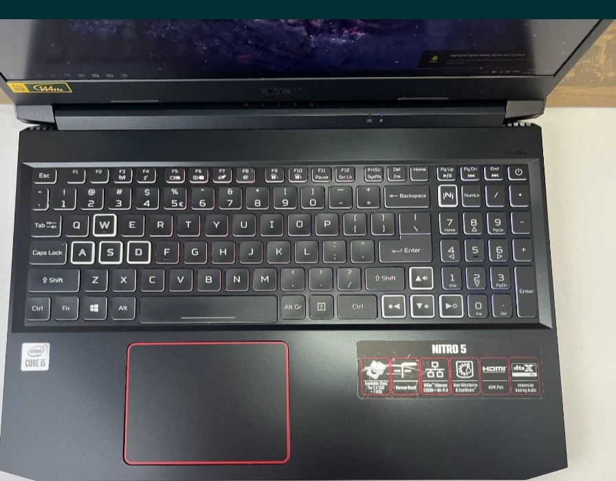Acer Nitro 5RTX 3060 6Gb i5-10300H 144Hz RAM 16Gb SSD 512Gb Ноутбук Київ - фото 2