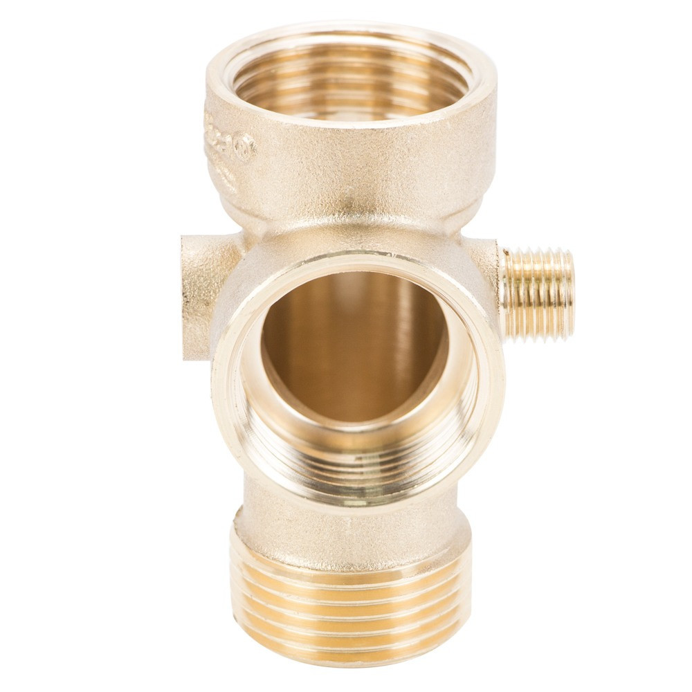 З'єднувач п'ятививідний 80 мм 1" М × 1" F × 1/4" M × 1/4"F | 180° AQUATICA (779599) Київ - фото 2