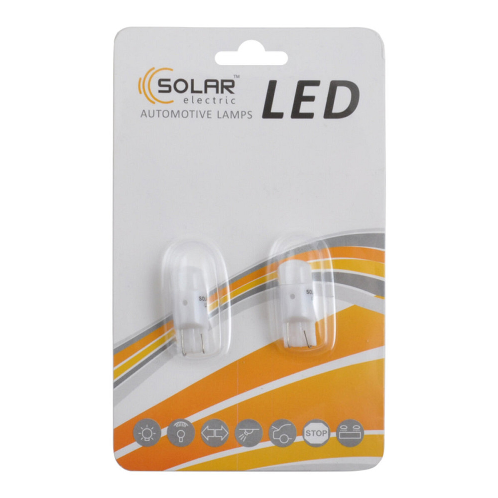 LED автолампа Solar 12V T10 W2.1x9.5d SMD 1,5W white 2шт Київ - фото 1