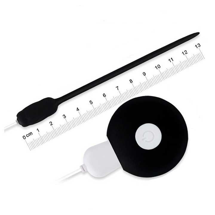 Уретральний катетер "Galaku" - 20 режимів вібрації - USB - Чорний Вінниця - фото 2