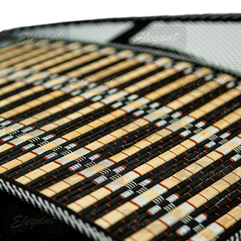 Накидка сидіння elegant масажний бамбук, сіточка 47х130см чорний Мукачево - фото 1