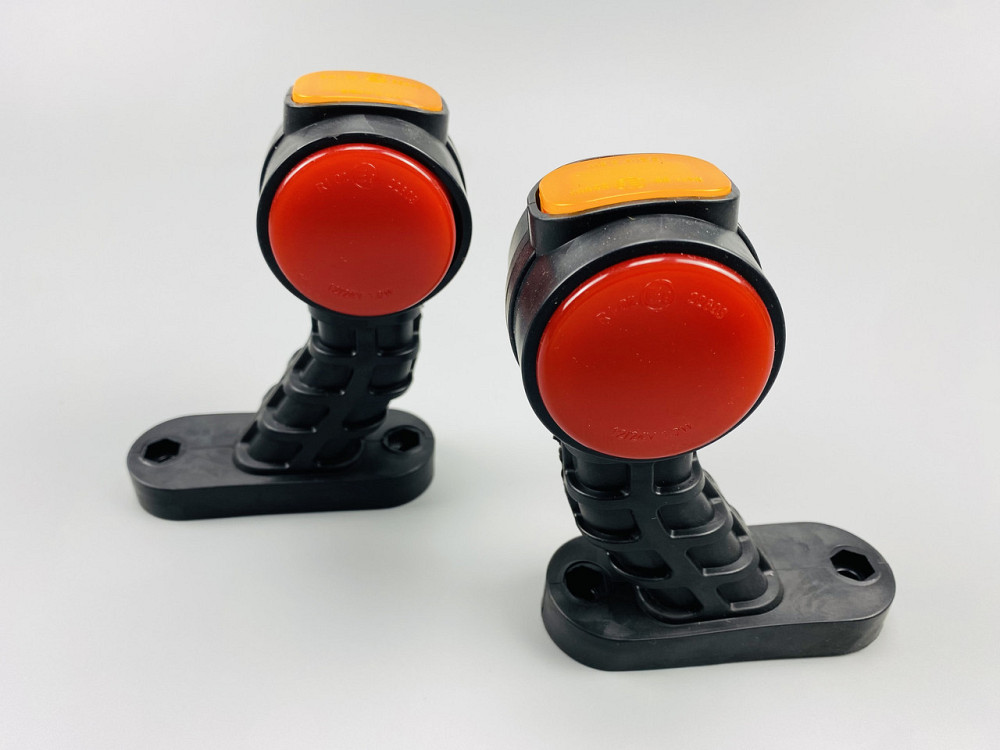 Світлодіодні 3-сторонні габаритні вогні для причепа двостороння габаритна фара задня фара 1 шт Мукачево - фото 1