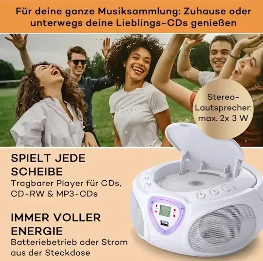 Уценка! Бумбокс Auna Roadie CD Boombox из Германии Днепр - изображение 8