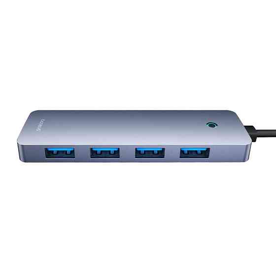 USB-хаб Baseus UltraJoy Series 4-Port HUB Lite 50cm Space Grey（USBA to USB3.0*4+Type-C5V） Одеса