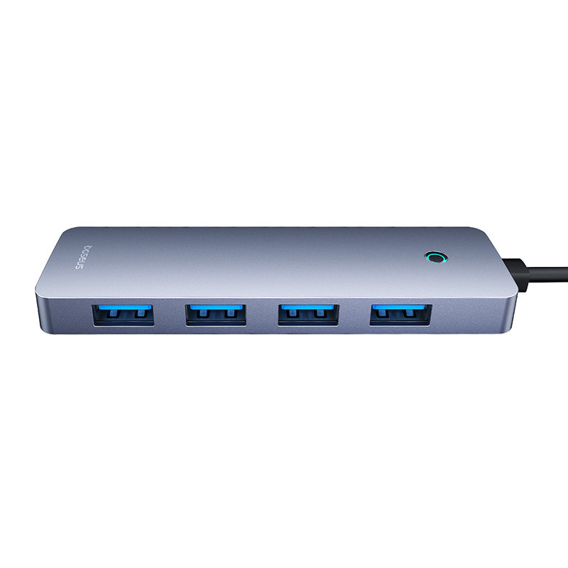 USB-хаб Baseus UltraJoy Series 4-Port HUB Lite 50cm Space Grey（USBA to USB3.0*4+Type-C5V） Одесса - изображение 6