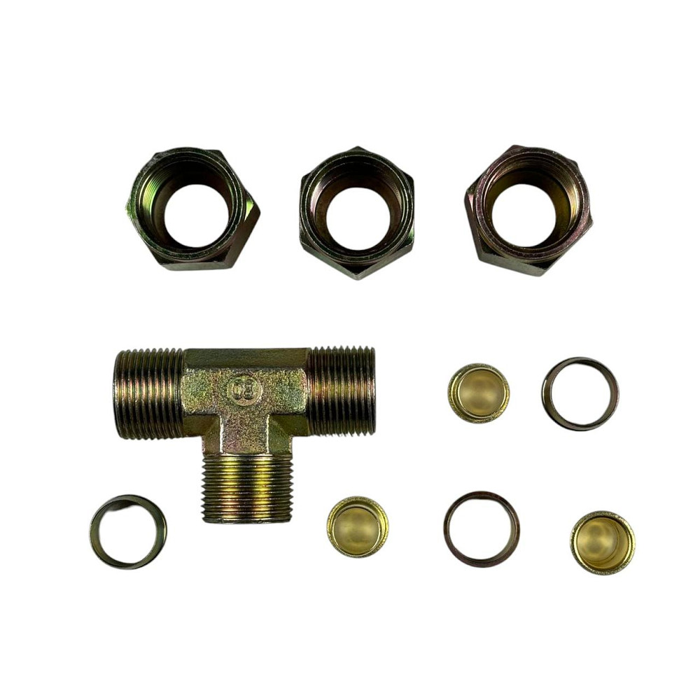 Аварійне метал розбірний трійник 15x15x15 з'єднання Мукачево - фото 2