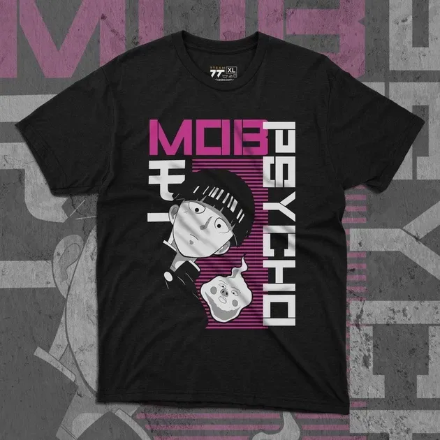 Футболка чоловіча з  принтом Mob Psycho #4 Розмір 48 Anime0900 Дніпро - фото 1