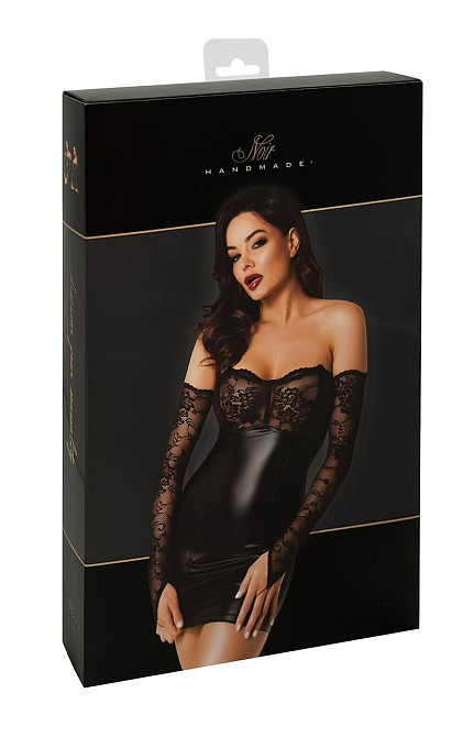 Платье Noir Handmade F340 Dress with gloves - XL Sex Aura Київ - фото 8