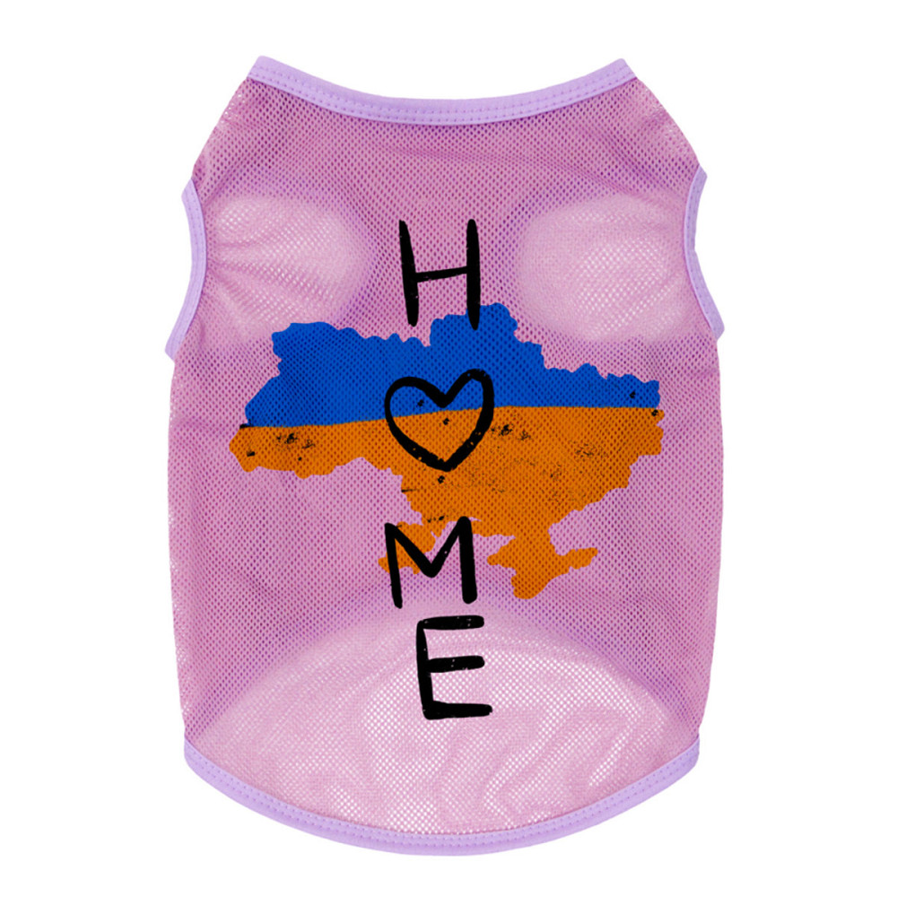Майка для собак WAUDOG Clothes малюнок "Дім", сітка, XS, B 26-29 см, C 16-19 см рожевий Київ - фото 2