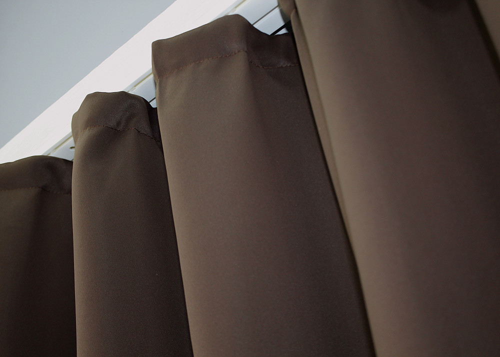 Комплект готовых штор VR-Textil Bagema Rvs № 1243ш Коричневый 130х170 см 2 шт (35-0231) Киев - изображение 8