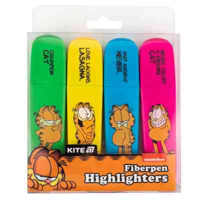 Набор маркеров Kite Highlighter Garfield, набор из 4-х цветов (GF25-444) Винница