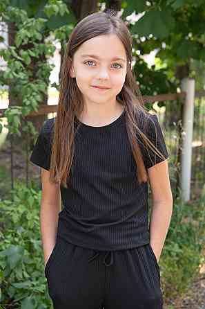 Костюм для девочек брюки + футболка, хлопок, топ Киев