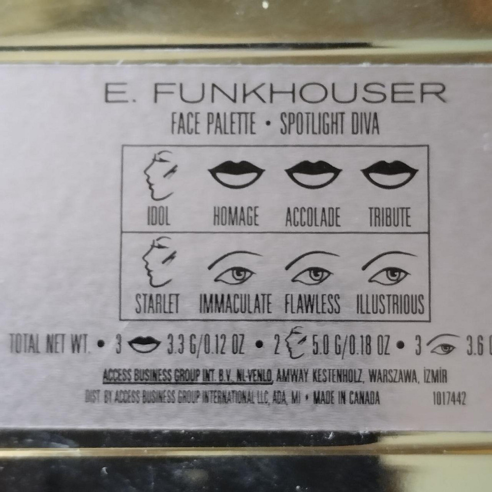 Палітра тіней румян і помад E FUNKHOUSER , мерехтливі кремові формули Винница - изображение 5
