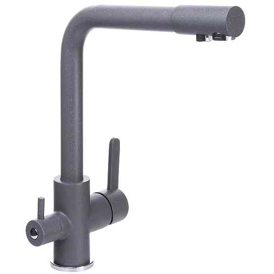 Смеситель для кухни под осмос Globus Lux LAZER GLLR-0444-3-TITANIUM (000019236) Киев