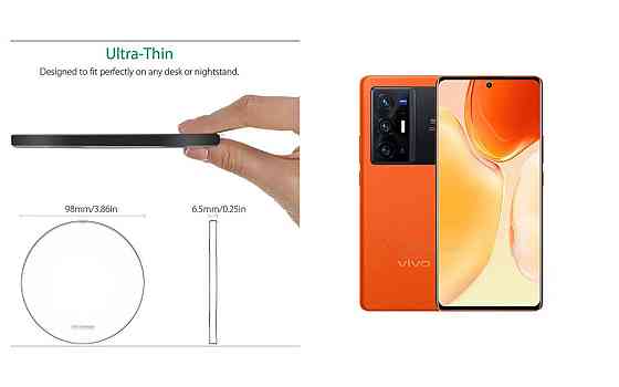 Бездротовий зарядний пристрій Copper до 30W для Realme GT5 Pro, realme GT7 Pro, USB-C, LED Київ