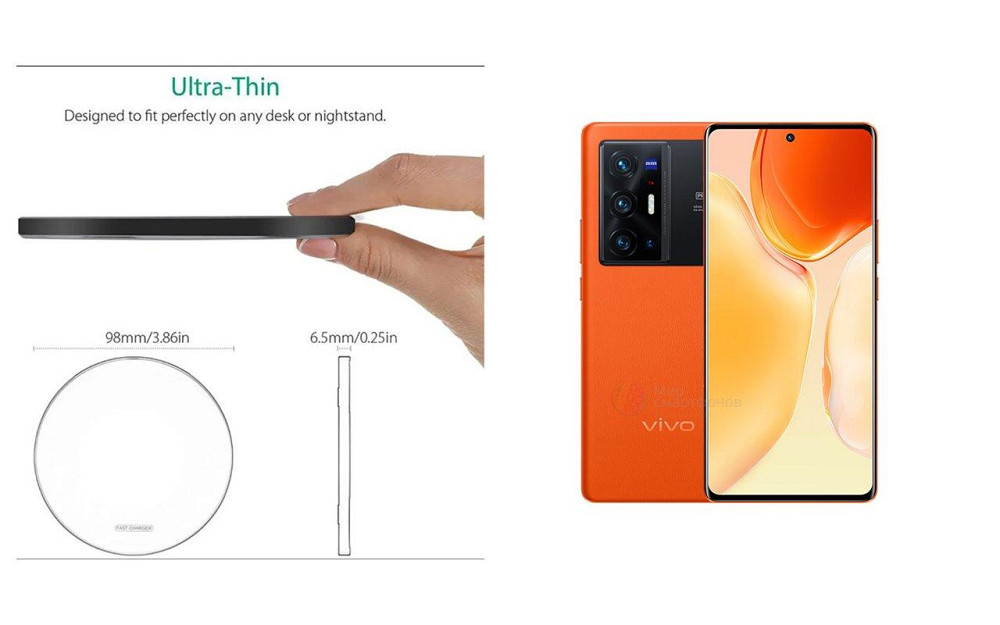 Бездротовий зарядний пристрій Copper до 30W для Realme GT5 Pro, realme GT7 Pro, USB-C, LED Київ - фото 3