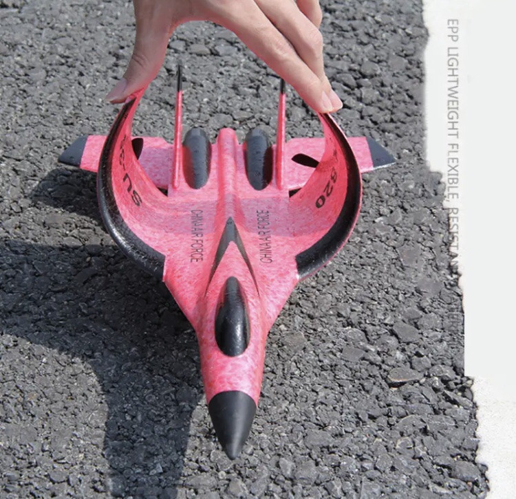 Літак іграшковий на радіокеруванні сірий (камуфляж) в подарунковій коробці (батарейки в комплект не входять) Київ - фото 7