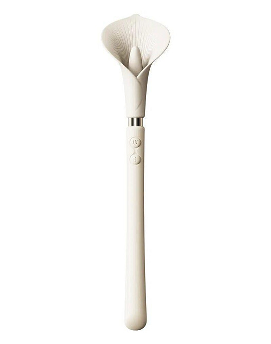 Роскошный вибромассажер Zalo – Calla Ivory White, двусторонний, 2 мотора Sex Aura Киев - изображение 1