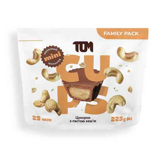 Цукерки з пастою кеш'ю в молочному шоколаді - Family Pack (225 g) Луцьк