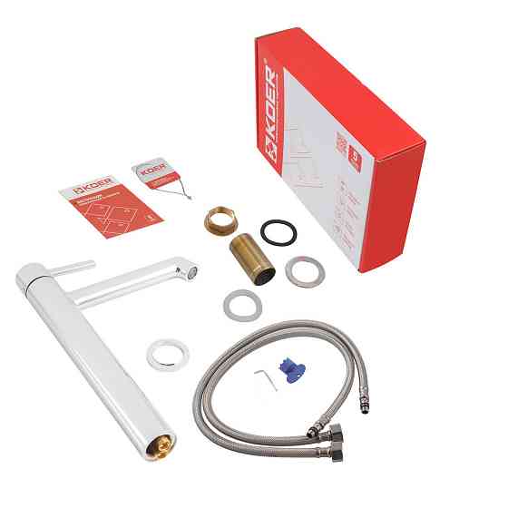 Змішувач для умивальника високий Koer KB-11029-01 Колір хром (KR5479) ( 24871 ) Харьков