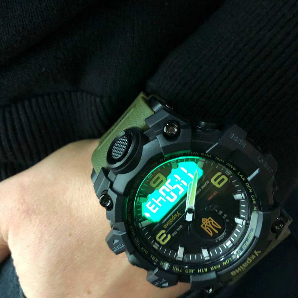 Оригінальні спортивні годинники SKMEI 6851/1586AG, Чоловічі годинники для риболовлі ZO-88 Львів - фото 5