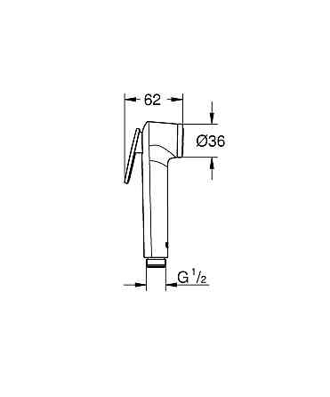Набір для гігієнічного душу Grohe BauLoop New вбудований (UA11104202) Чернівці