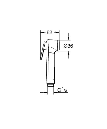 Набір для гігієнічного душу Grohe BauLoop New вбудований (UA11104202) Чернівці - фото 2
