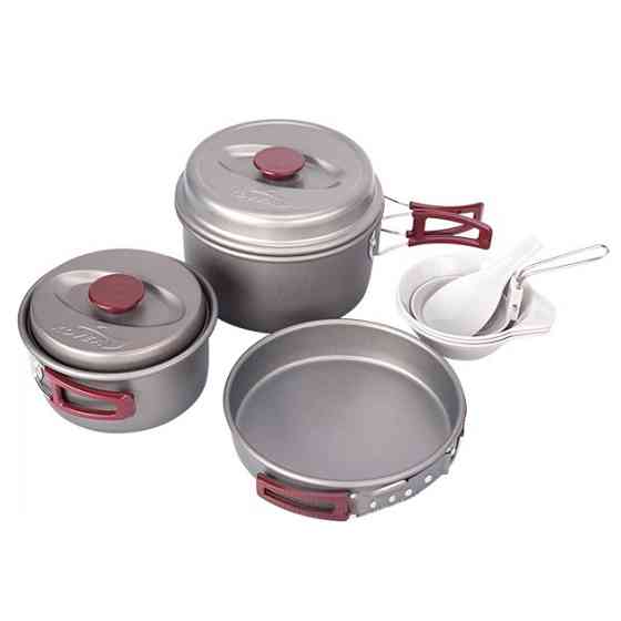 Набор посуды туристический Кемпинг, Походная посуда для приготовления, Качественная посуда для кемпинга DE-66 Ивано-Франковск