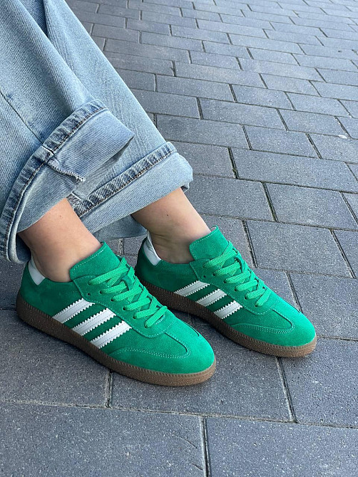 Кеди жіночі Notta bene зелені натуральна замша 37р.(K-0424) Коломия - фото 1