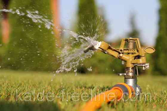 Дощуватель Presto-PS зрошувач імпульсний для газону металевий (8105D) Харків